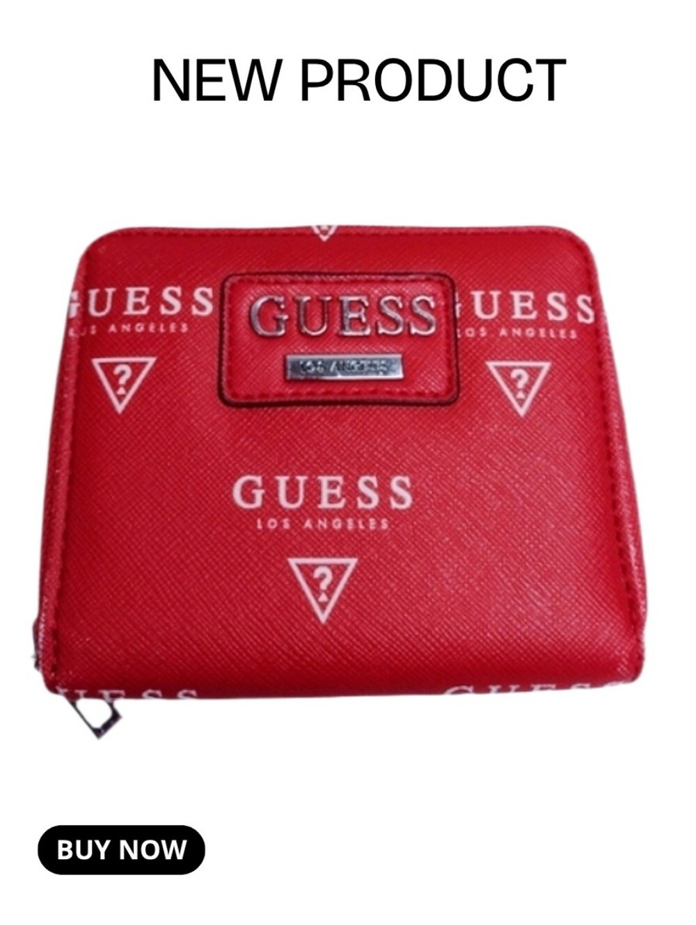NEW Guess Bold Red Logo Wallet